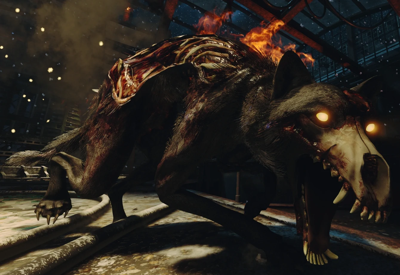 A Hellhound with burning fur, Call of Duty Black Ops III Zombies