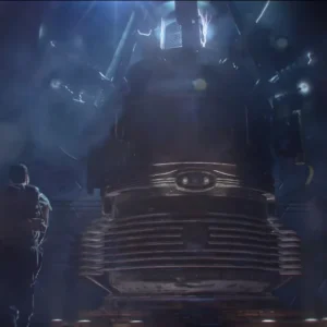 The teleporter of the factory in the intro cinematic, The Giant, Call of Duty Black Ops III Zombies