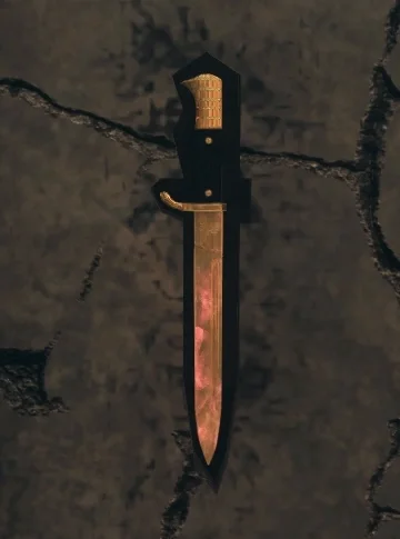 The Perchta, a golden dagger, in its stone recess, The Shadowed Throne, Call of Duty WWII Zombies