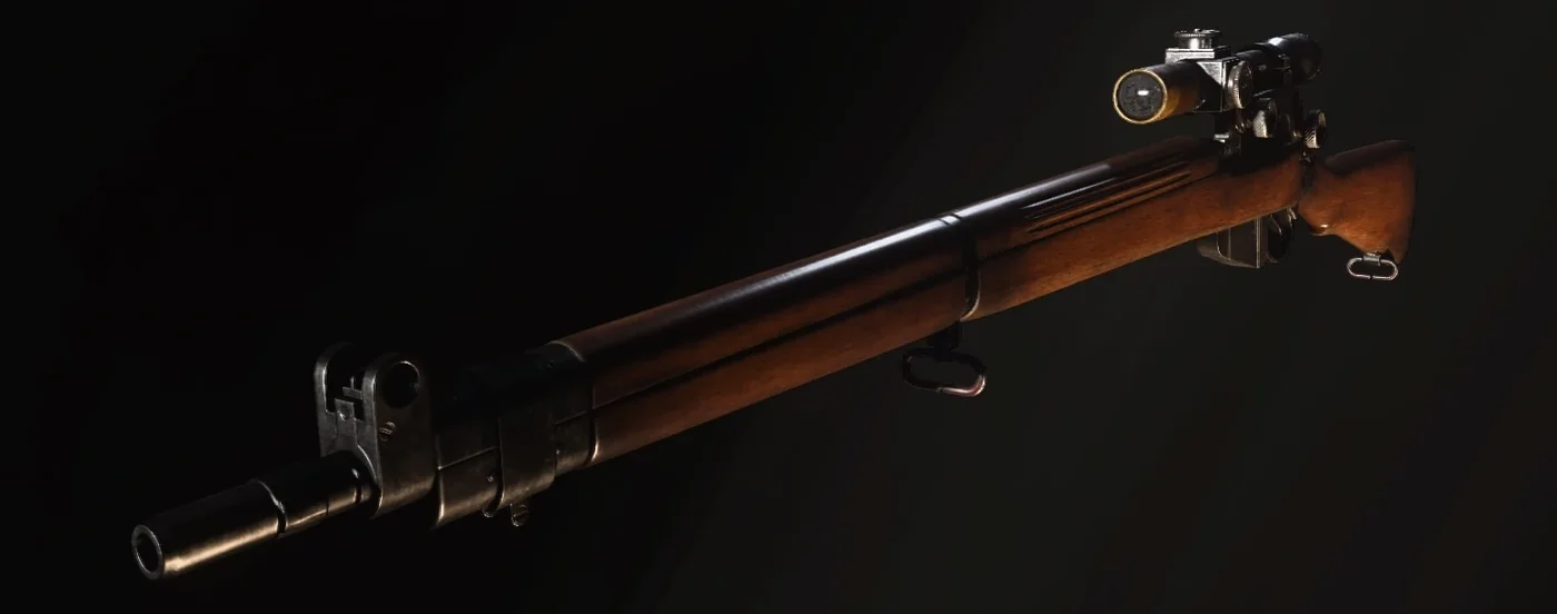 Lee Enfield, menu render, The Frozen Dawn, Call of Duty WWII Zombies