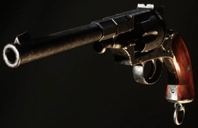 Reichsrevolver, menu render, The Shadowed Throne, Call of Duty WWII Zombies