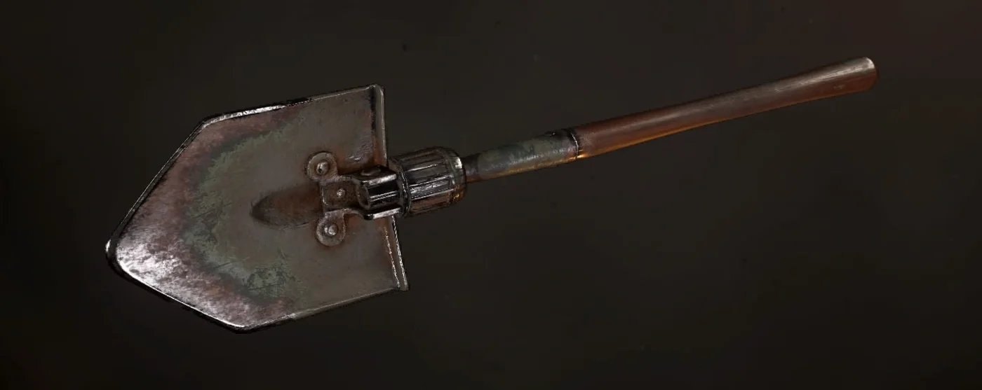 US Shovel, menu render, The Shadowed Throne, Call of Duty WWII Zombies