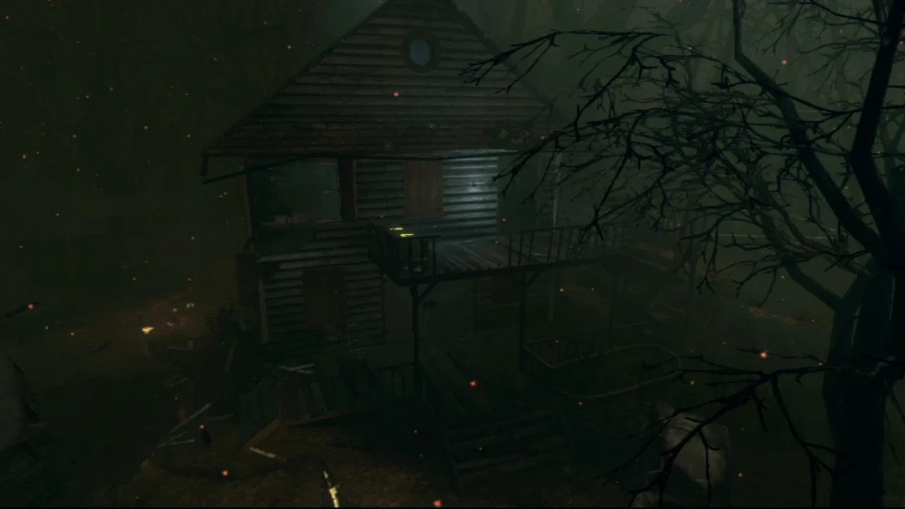 The farmhouse at the Farm in the dark in TranZit, Call of Duty Black Ops II Zombies