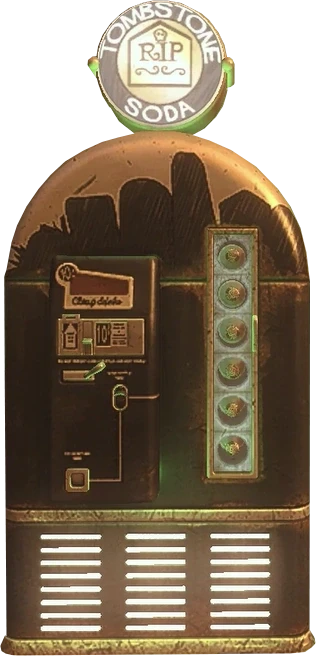 Tombstone Soda perk machine, render, Call of Duty Black Ops II Zombies