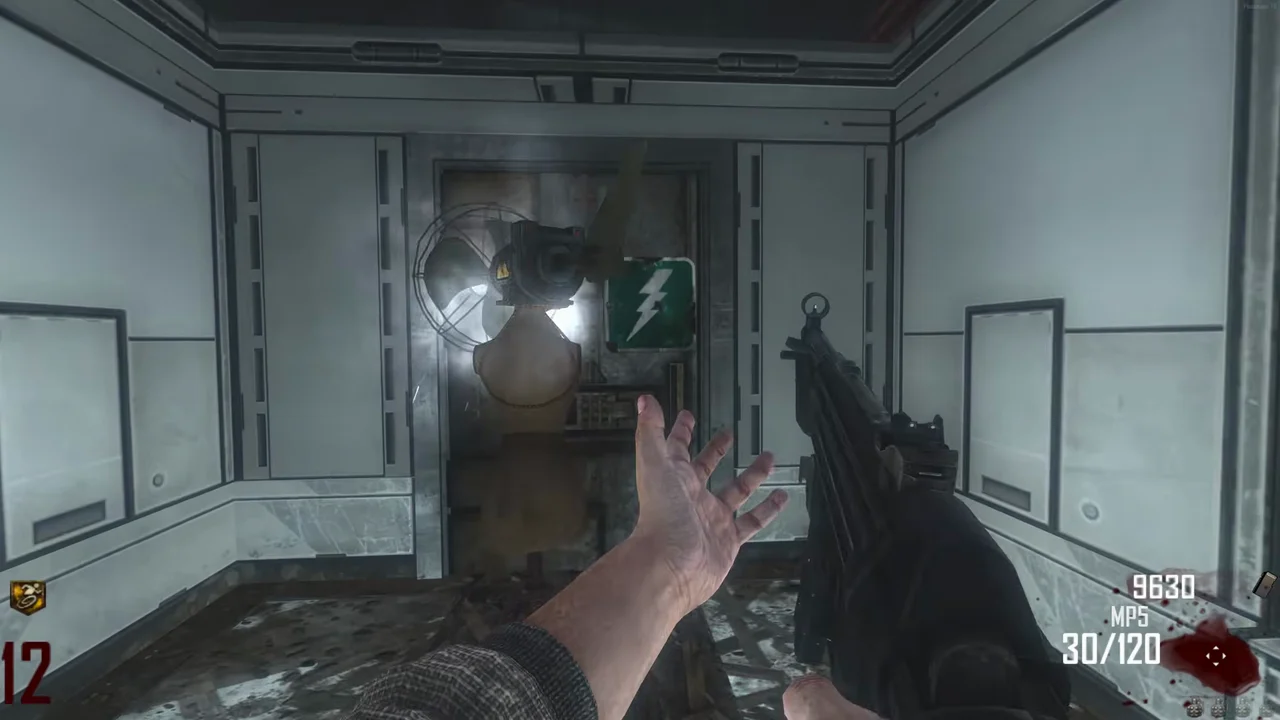 A Turbine set down in front of the lightning door at the Power Station in TranZit, Call of Duty Black Ops II Zombies
