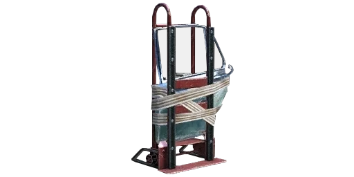 Zombie Shield made of a car door taped to a hand trolley, menu render, Call of Duty Black Ops II Zombies