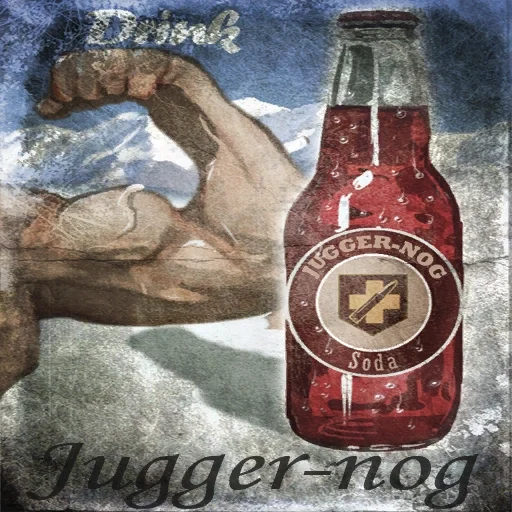 The Juggernog poster on the walls in Verrückt, Call of Duty Black Ops Zombies