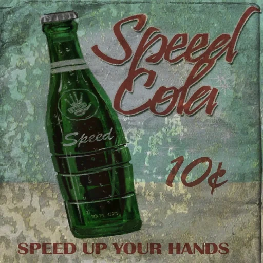 The Speed Cola poster on the walls in Verrückt, Call of Duty Black Ops Zombies