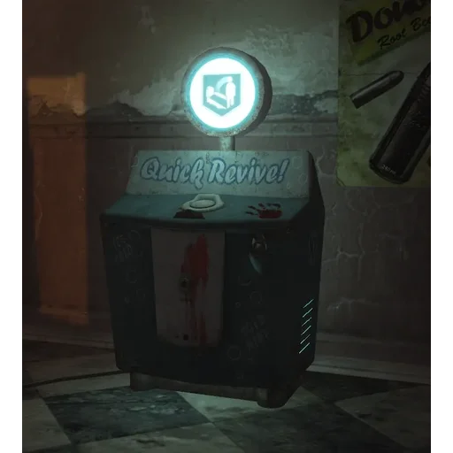 The Quick Revive Perk-a-Cola machine, Verrückt, Call of Duty World at War Zombies