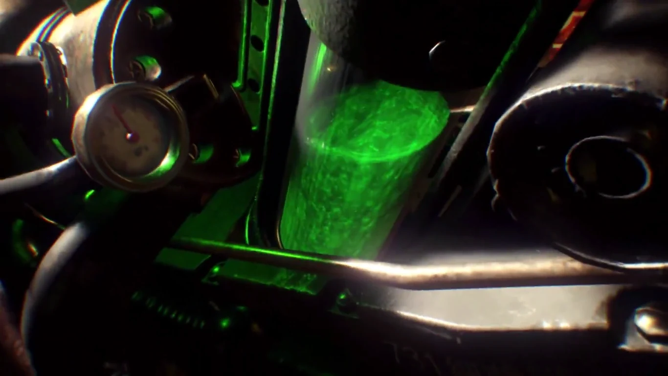The KT-4 and its glowing green tank, side view, Zetsubou No Shima, Call of Duty Black Ops III Zombies