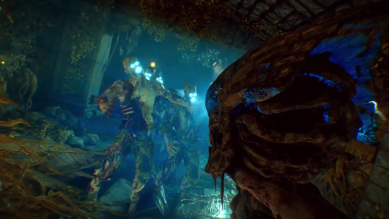 The Skull of Nan Sapwe held in first person, Zetsubou No Shima, Call of Duty Black Ops III Zombies