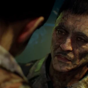 The original Takeo Masaki in his cell in the ending cinematic, Zetsubou No Shima, Call of Duty Black Ops III Zombies