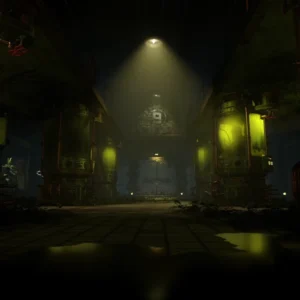 The hallway of test subject tubes in the Bunker, Zetsubou No Shima, Call of Duty Black Ops III Zombies