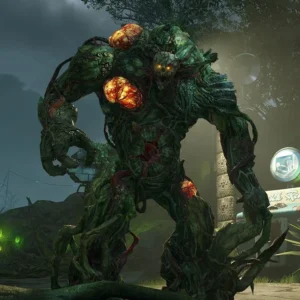 A Thrasher, its spores glowing orange, Zetsubou No Shima, Call of Duty Black Ops III Zombies